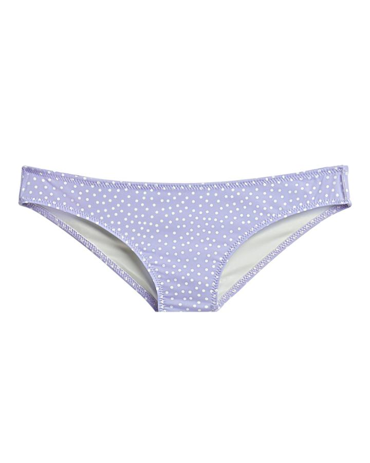 Solid & Striped Sasha Bikini Bottoms Lilac/white P