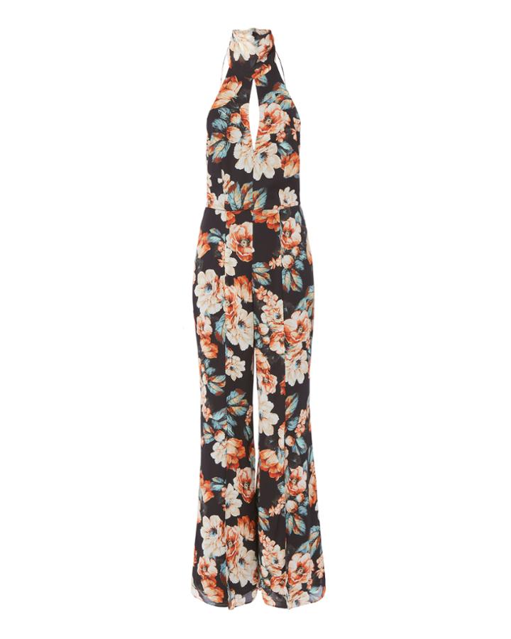 Nicholas Split Hem Floral Jumpsuit
