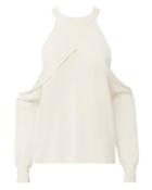 Dion Lee Ivory Sleeve Release Knit Top