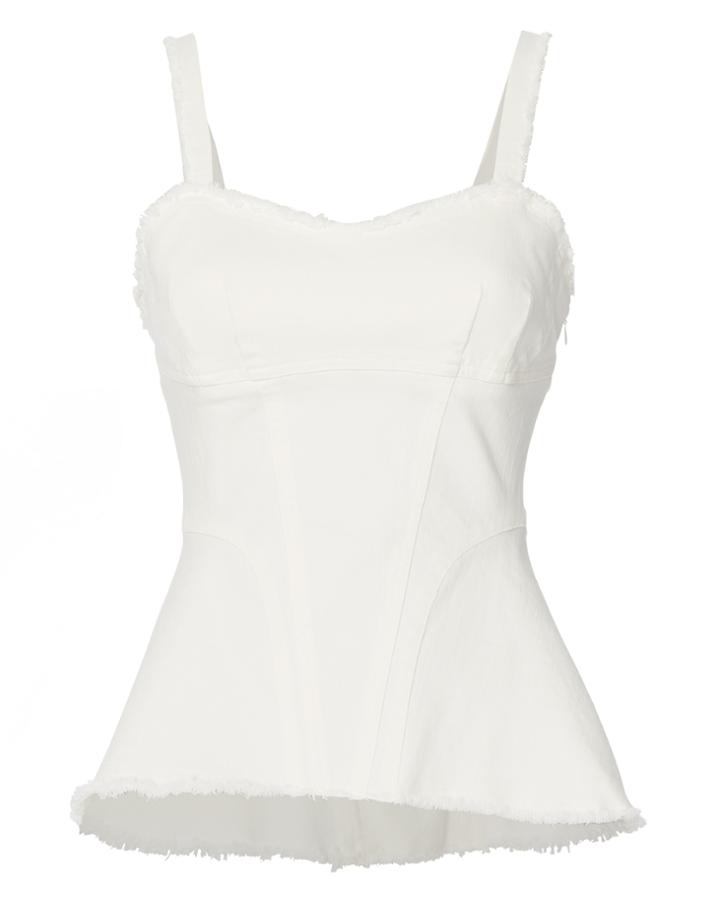 &quot;exclusive For Intermix Alana Frayed Denim Top&quot;