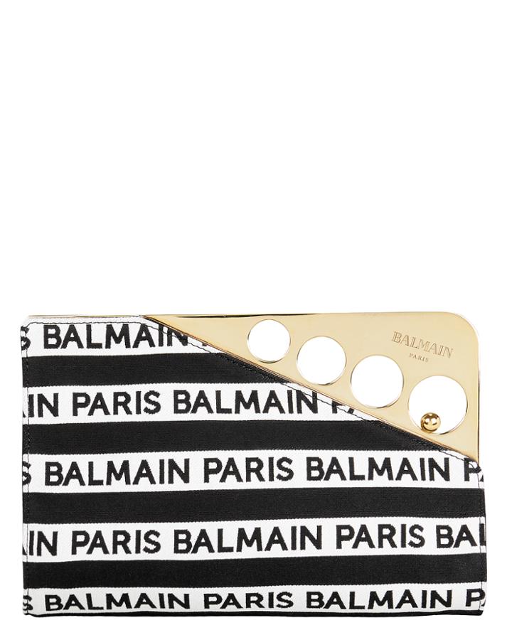 Balmain Cerniere Clutch Black/gold 1size