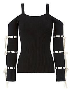 Exclusive For Intermix Giselle Bow Knit Top