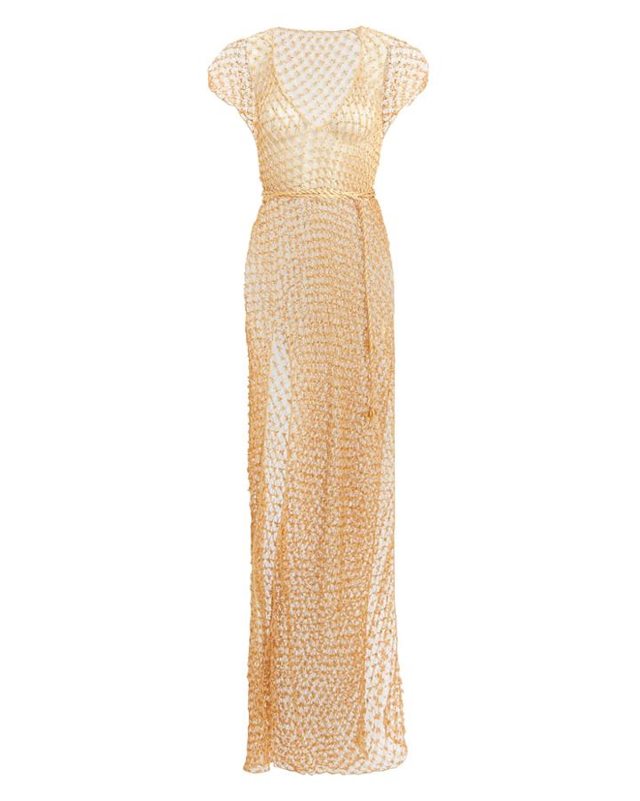 My Beachy Side Aphrodite Spider Cover-up Dress Gold 1size