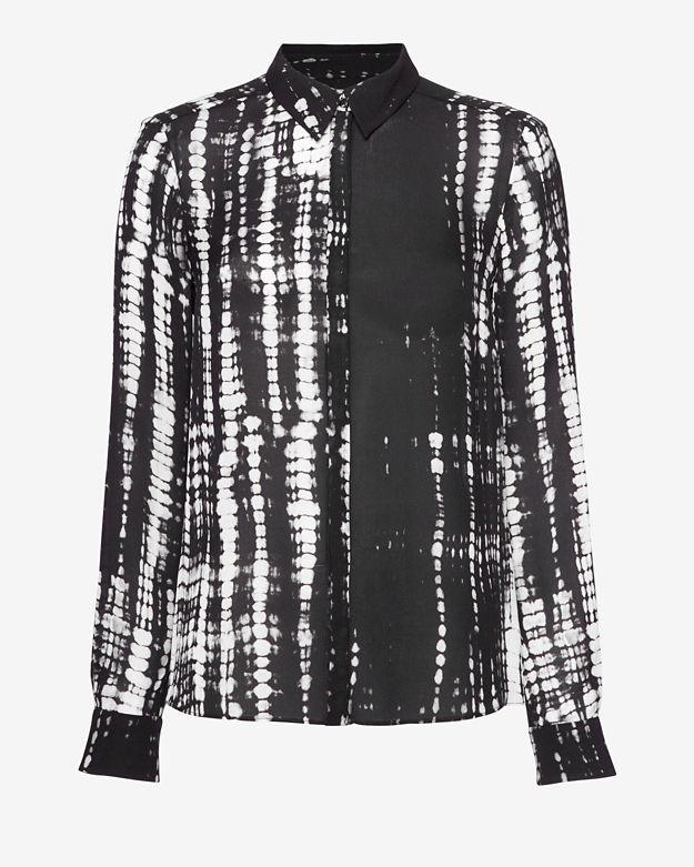 A.l.c. Long-sleeve Tie-dye Blouse