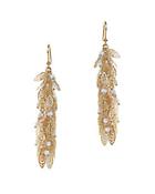 Rosantica Filigrane Leaf &amp; Pearl Earrings