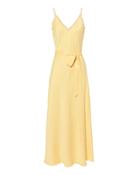 Frame Satin Tie Slip Dress Yellow S