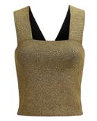 Alc A.l.c. Lia Gold Metallic Top Gold M