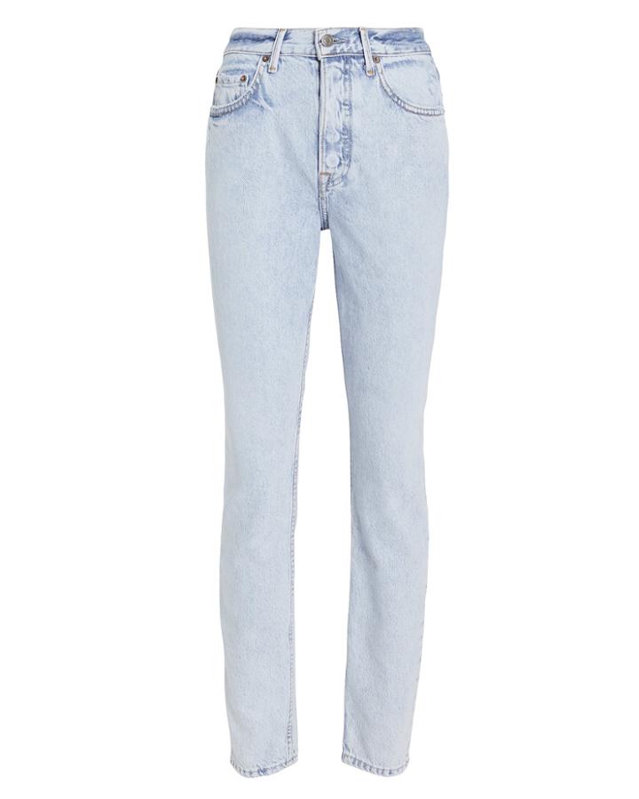 Grlfrnd Karolina Bleached High-rise Jeans Light Denim 23