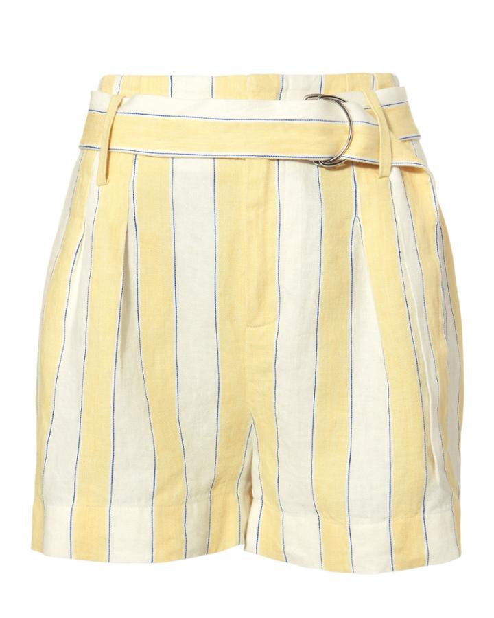 Frame Linen Striped Shorts Multi Zero