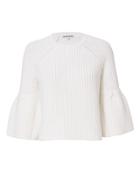 &quot;elizabeth And James Carolina Flutter Sleeve Crop Sweater&quot;