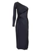 Cushnie Et Ochs Twist Detail One Shoulder Dress Navy 4