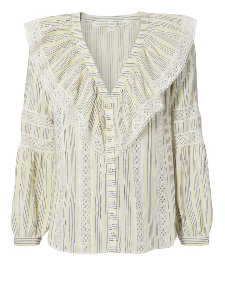 Veronica Beard Lima Striped Top Multi 2