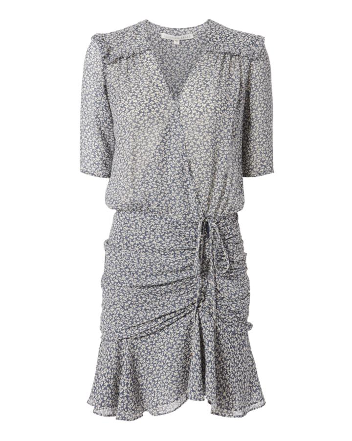 Veronica Beard Dakota Printed Flounce Dress