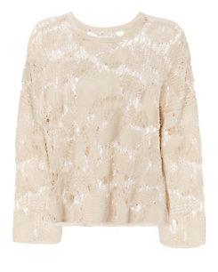 See By Chlo Open Work Knitted Top