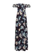 Flynn Skye Bardot Maxi Dress Navy/floral P