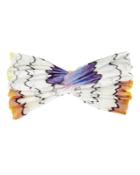 Missoni Mare Zig Zag Turban Headband White/purple 1size