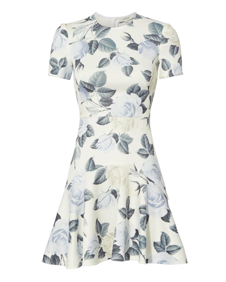 Lover Rosa Flora Mini Dress White 8