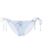 Love Shack Fancy Loveshackfancy Harbor Floral Bikini Bottom Light Blue/floral M