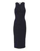 Derek Lam 10 Crosby Ribbed Lace-up Dress