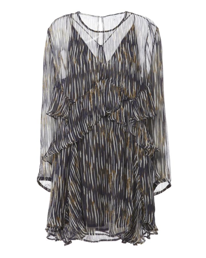 Iro Ressey Print Ruffle Dress