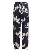 Warm Printed Jogger Pants Navy/floral S