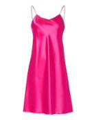 Helmut Lang Zip Strap Pink Silk Slip Dress Pink L