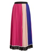 Self-portrait Multi Striped Chiffon Skirt Pink/blush/blue 6