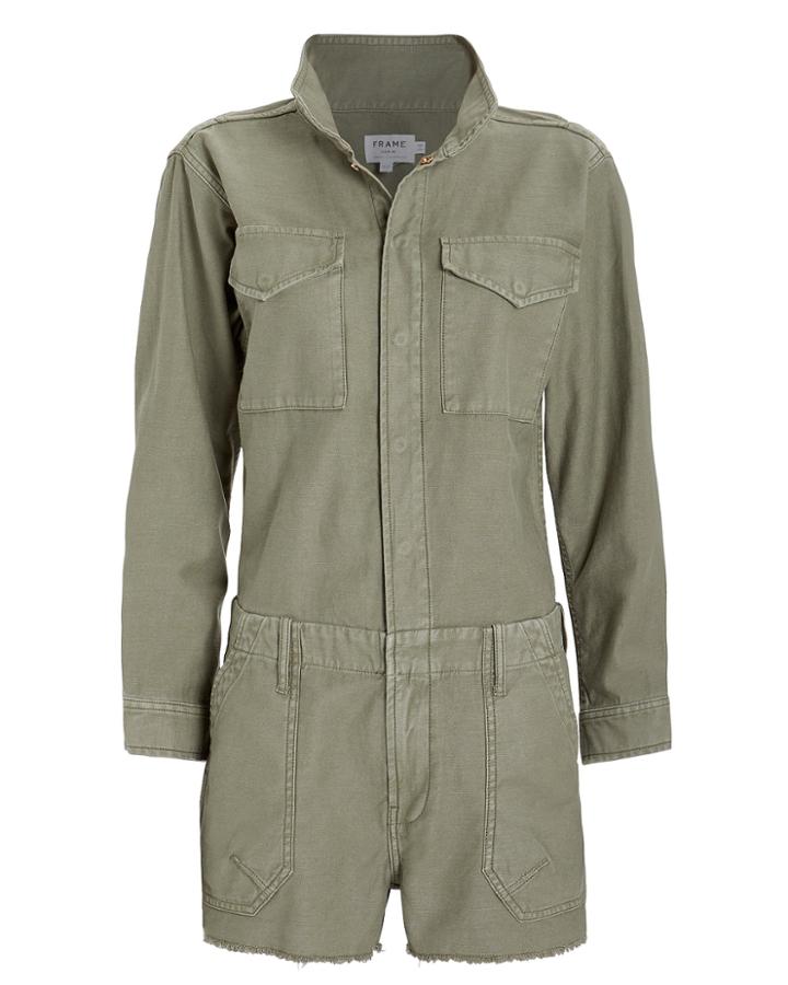 Frame Service Denim Shortall Army Green M