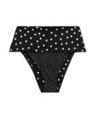 Solid & Striped Sabrina High Waisted Bikini Bottoms Black/white M