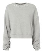 Jonathan Simkhai Whipstitch Sweatshirt Grey S