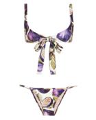 Adriana Degreas Fig Bikini Purple/ivory/print L