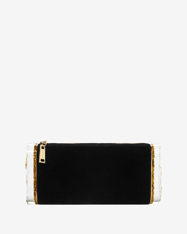 Edie Parker Lara Soft Velvet Clutch