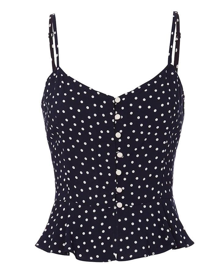Exclusive For Intermix Intermix Jeanine Polka Dot Tank Multi P