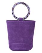 Simon Miller Bonsai Purple Suede Bucket Bag Purple 1size