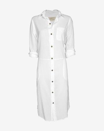 Current/elliott Elongated Shirtdress: White