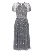 Intermix Needle & Thread Comet Midi Dress Blue 2