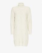 Derek Lam 10 Crosby Cable Knit Turtleneck Dress: Ivory