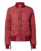 Nsf Neil Scarlett Quilted Bomber Jacket Red P