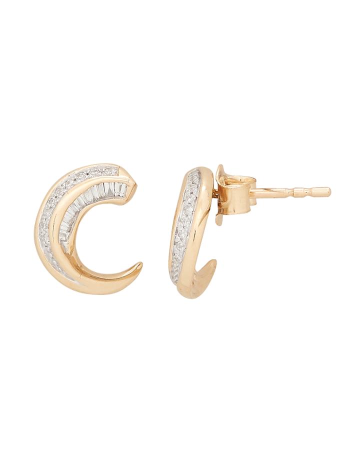 Adina Reyter Heirloom Small Wrap Hoops Gold 1size