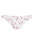 Bond Eye Whip It White Floral Bikini Bottom White/red Floral S