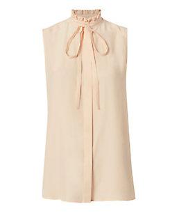 Frame Nude Silk Sleeveless Tank Top