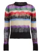 No 21 No. 21 Multi-striped Open Weave Sweater Multi 36