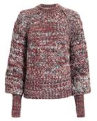 Self-portrait Melange Crew Neck Sweater Multi S