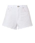 Rag And Bone Rag & Bone/jean Justine Eyelet White Denim Shorts White 25