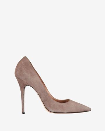 Jean-michel Cazabat Elle Pointy Toe Suede Pump: Taupe