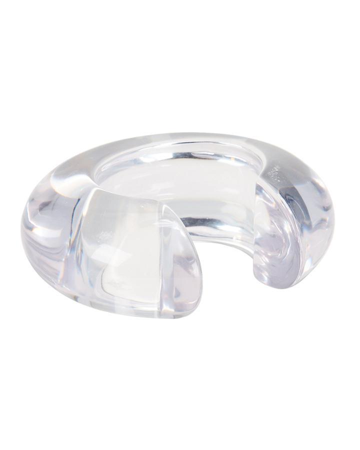 Lizzie Fortunato Arc Clear Acrylic Cuff Clear 1size