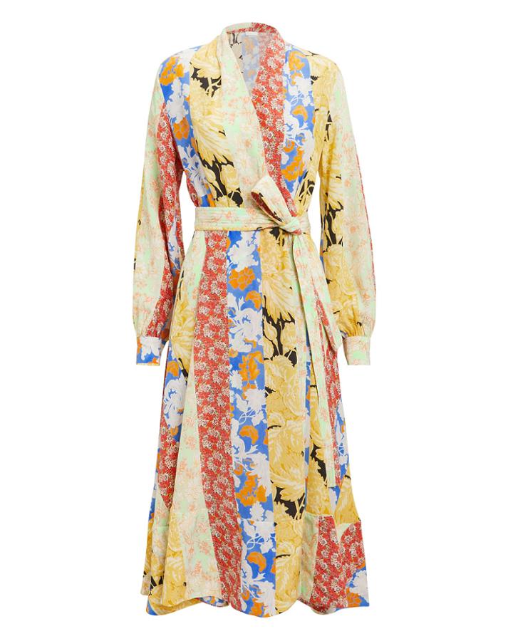 Stine Goya Reflection Wallpaper Dress Blue/red/yellow M
