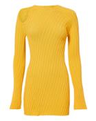 Ellery Aquarius Knit Cutout Top Orange P