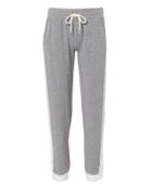 Monrow Colorblock Sporty Sweatpants Grey P