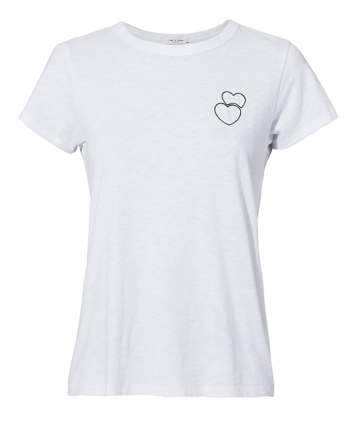 Rag And Bone Rag & Bone Double Heart Tee White S